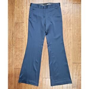 NWT BCBG MAXAZRIA Women's Blue Satin The Slim Flare Carla Dress Pants 6